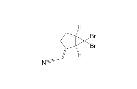 (E)-(1'.alpha.,5'.alpha.)-{6',6'-Dibromobicyclo[3.1.0]hexane-2'-ylidene}acetonitrile
