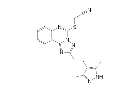 acetonitrile, [[2-[2-(3,5-dimethyl-1H-pyrazol-4-yl)ethyl][1,2,4]triazolo[1,5-c]quinazolin-5-yl]thio]-