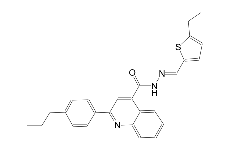 N'-[(E)-(5-ethyl-2-thienyl)methylidene]-2-(4-propylphenyl)-4-quinolinecarbohydrazide