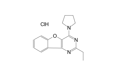 2-ethyl-4-(1-pyrrolidinyl)[1]benzofuro[3,2-d]pyrimidine hydrochloride