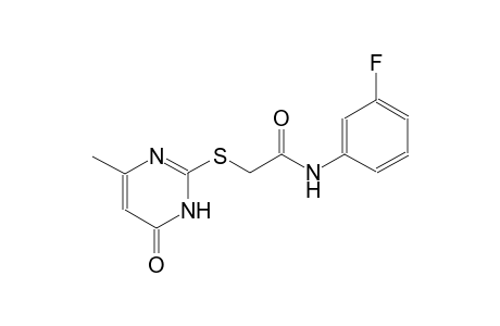 N-(3-Fluorophenyl)-2-[(4-methyl-6-oxo-1,6-dihydro-2-pyrimidinyl)sulfanyl]acetamide