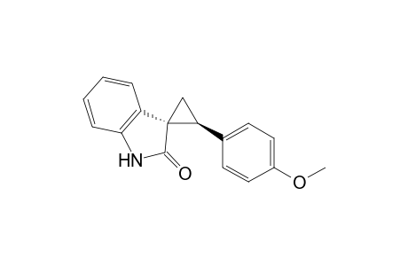 (1S,2S)-2-(4-Methoxyphenyl)spiro[cyclopropane-1,3'-indolin]-2'-one