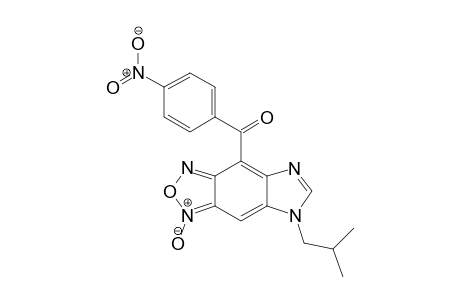 5-Isobutyl-8-(4-nitrobenzoyl)-5H-imidazo[4,5-f][2,1,3]-benzoxadiazole 3-oxide