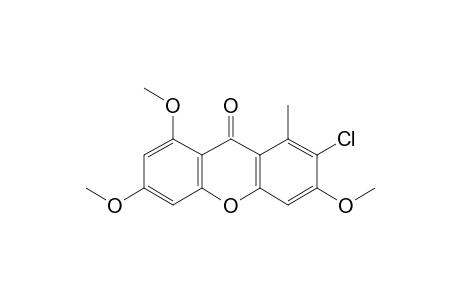 9H-Xanthen-9-one, 2-chloro-3,6,8-trimethoxy-1-methyl-