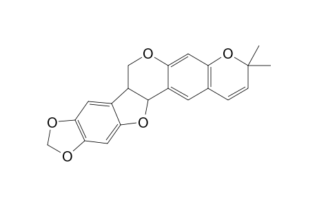 7a,13a-Dihydro-3,3-dimethyl-3H,7H-[1,3]dioxolo[5,6]benzofuro[3,2-c]pyrano[3,2-g][1]benzopyran