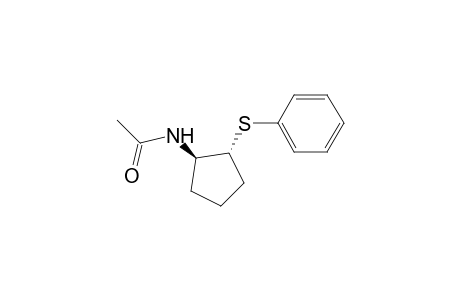 Acetamide, N-[2-(phenylthio)cyclopentyl]-, trans-