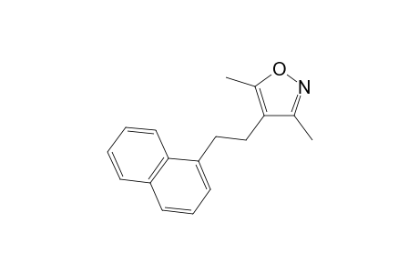 3,5-dimethyl-4-(2-(naphthalen-1-yl)ethyl)isoxazole