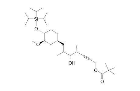 (E,4R,5S)-4,6-Dimethyl-5-hydroxy-7-[(1R,3R,4R)-3-methoxy-4-[(triisopropylsilyl)oxy]cyclohexyl]-6-hepten-2-ynyl 1,1,1-Trimethylacetate
