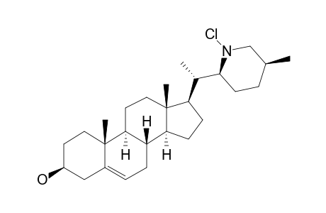 N-CHLORODIHYDRO-25-ISOVERAZINE-A=(22S,25R)-22,26-CHLORO-EPIMINO-CHOLEST-5-EN-3-BETA-OL