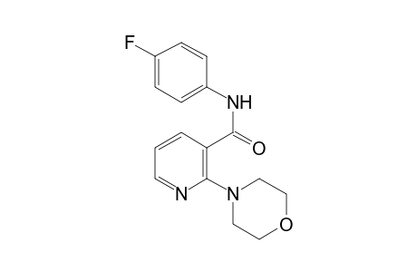 N-(4-fluorophenyl)-2-(4-morpholinyl)-3-pyridinecarboxamide