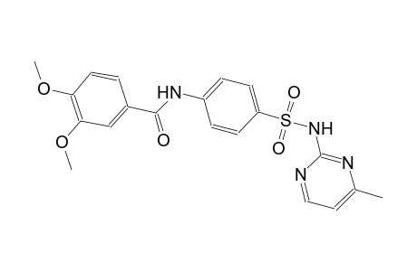 3,4-dimethoxy-N-(4-{[(4-methyl-2-pyrimidinyl)amino]sulfonyl}phenyl)benzamide