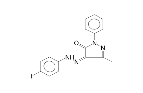 (Z)-3-METHYL-1-PHENYLPYRAZOLE-4,5-DIONE (4-IODOPHENYL)HYDRAZONE