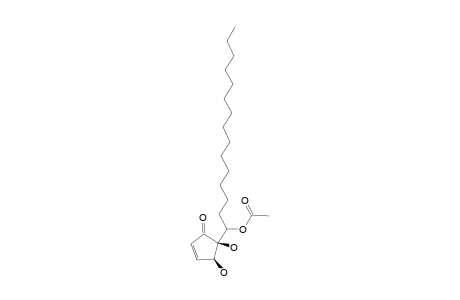 6-O-ACETYL-HYGROPHORONE-B-(14);4,5-CIS-4,5-DIHYDROXY-5-(1-ACETOXYPENTADECYL)-2-CYCLOPENTEN-1-ONE