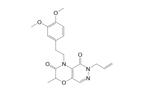 6-ALLYL-2-METHYL-4-[2-(3,4-DIMETHOXYPHENYL)-ETHYL]-2H-PYRIDAZINO-[4,5-B]-[1,4]-OXAZINE-3,5-DIONE