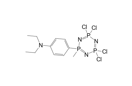 1-Methyl-1-(p-N,N-diethylaminophenyl)tetrachlorocyclotriphosphazene