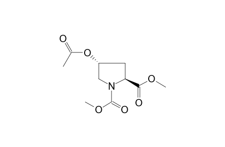 dimethyl (2S,4R)-4-acetyloxypyrrolidine-1,2-dicarboxylate