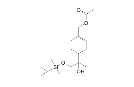 (4S,8R)- and (4S,8S)-7-acetoxy-8,9-dihydroxy-p-menth-1-en-9-yl t-butyldimethylsilyl ether (1:1 mixture)