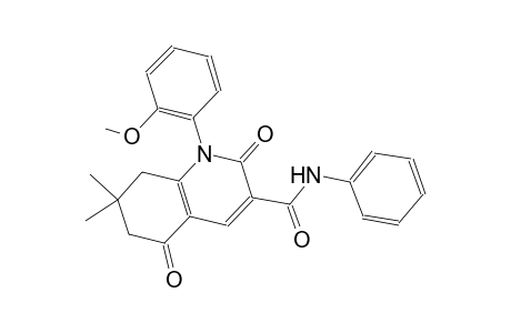 1-(2-methoxyphenyl)-7,7-dimethyl-2,5-dioxo-N-phenyl-1,2,5,6,7,8-hexahydro-3-quinolinecarboxamide