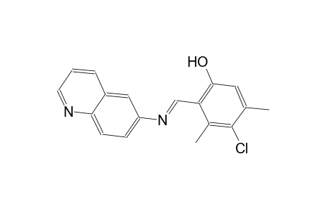 phenol, 4-chloro-3,5-dimethyl-2-[(E)-(6-quinolinylimino)methyl]-