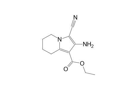 Ethyl 2-amino-3-cyano-5,6,7,8-tetrahydro-1-indolizinecarboxylate