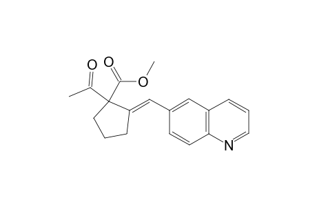 (E)-methyl 1-acetyl-2-(quinolin-6-ylmethylene)cyclopentanecarboxylate