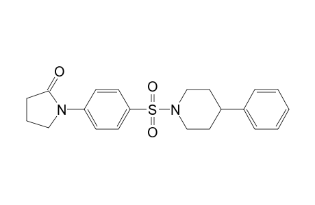 1-{4-[(4-phenyl-1-piperidinyl)sulfonyl]phenyl}-2-pyrrolidinone