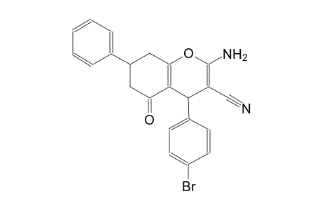 4H-1-benzopyran-3-carbonitrile, 2-amino-4-(4-bromophenyl)-5,6,7,8-tetrahydro-5-oxo-7-phenyl-