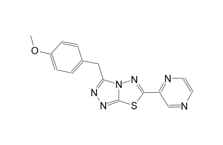 3-(4-methoxybenzyl)-6-(2-pyrazinyl)[1,2,4]triazolo[3,4-b][1,3,4]thiadiazole