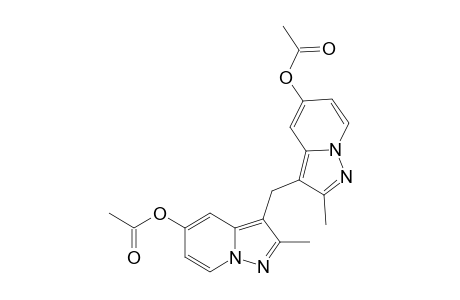 bis(5-acetoxy-2-methylpyrazolo[1,5-a]pyridin-3-yl)methane