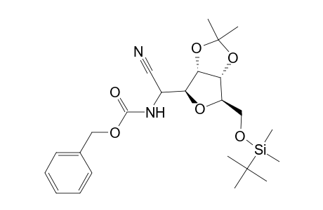 (phenylmethyl) N-[[(3aS,4S,6R,6aR)-6-[[tert-butyl(dimethyl)silyl]oxymethyl]-2,2-dimethyl-3a,4,6,6a-tetrahydrofuro[3,4-d][1,3]dioxol-4-yl]-cyano-methyl]carbamate