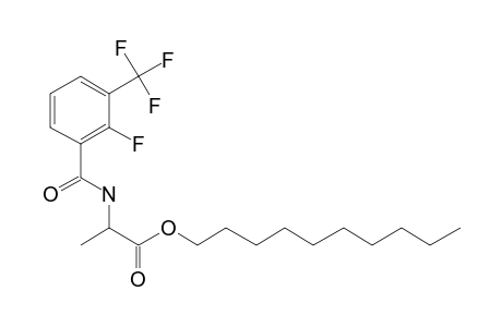 D-Alanine, N-(2-fluoro-3-trifluoromethylbenzoyl)-, decyl ester