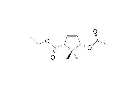 ETHYL-CIS-7-ACETOXYSPIRO-[2.4]-HEPT-5-ENE-4-CARBOXYLATE