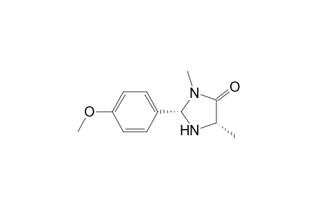 4-Imidazolidinone, 2-(4-methoxyphenyl)-3,5-dimethyl-, (2S-cis)-