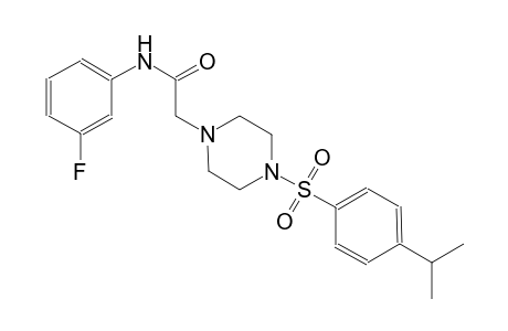 1-piperazineacetamide, N-(3-fluorophenyl)-4-[[4-(1-methylethyl)phenyl]sulfonyl]-