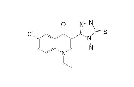 3-(4-AMINO-5-THIOXO-4,5-DIHYDRO-1H-1,2,4-TRIAZOL-3-YL)-6-CHLORO-1-ETHYL-1,4-DIHYDRO-4-OXOQUINOLINE