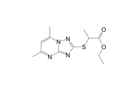 Ethyl 2-[(5,7-dimethyl[1,2,4]triazolo[1,5-a]pyrimidin-2-yl)sulfanyl]propanoate