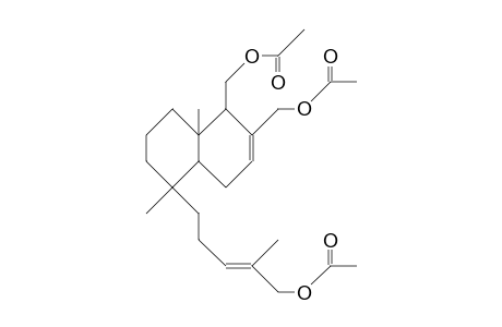 11,12,20-Triacetoxy-sacculatane