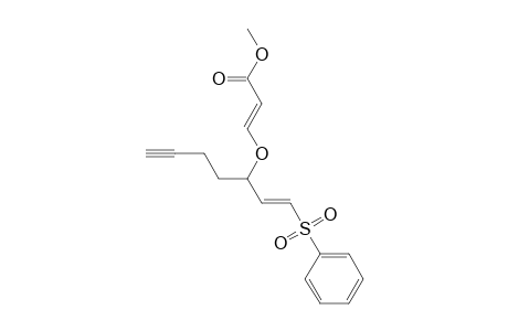 Methyl (E)-3-[1-[(E)-2-(phenylsulfonyl)ethenyl]-4-pentenyloxy]propenoate