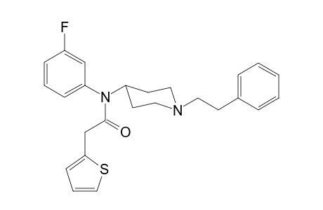 N-3-Fluorophenyl-N-[1-(2-phenylethyl)piperidin-4-yl]-2-(thiophen-2-yl)acetamide