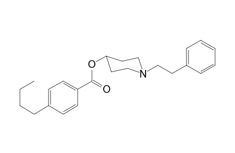 1-(2-Phenylethyl)piperidin-4-yl-4-butyl benzoate