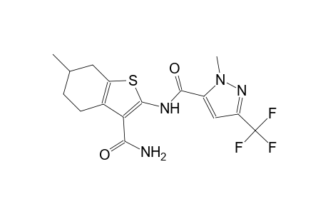 N-[3-(aminocarbonyl)-6-methyl-4,5,6,7-tetrahydro-1-benzothien-2-yl]-1-methyl-3-(trifluoromethyl)-1H-pyrazole-5-carboxamide