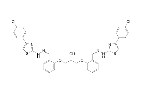 1,3-Bis(2-((2-(4-(4-chlorophenyl)thiazol-2-yl) hydrazono)methyl)phenoxy)propan-2-ol