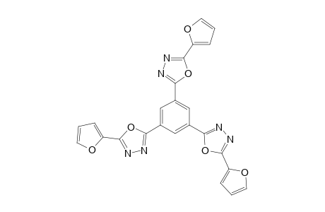 2-[3,5-bis(5-furan-2-yl-1,3,4-oxadiazol-2-yl)phenyl]-5-furan-2-yl-1,3,4-oxadiazole