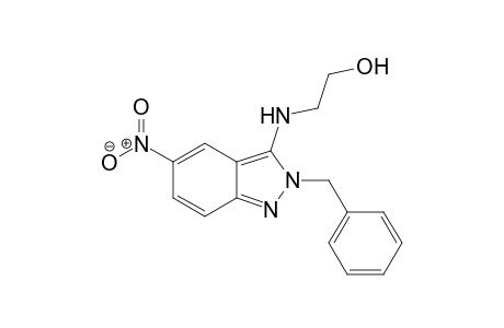 2-Benzyl-3-(2-hydroxyethylamino)-5-nitro-2H-indazole