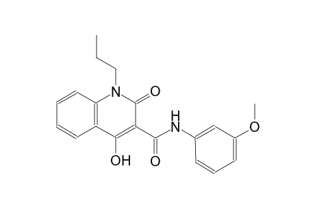 4-hydroxy-N-(3-methoxyphenyl)-2-oxo-1-propyl-1,2-dihydro-3-quinolinecarboxamide