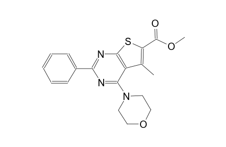 methyl 5-methyl-4-(4-morpholinyl)-2-phenylthieno[2,3-d]pyrimidine-6-carboxylate