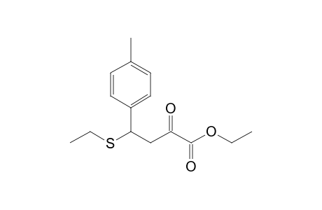 Ethyl 4-(ethylthio)-2-oxo-4-(4-methylphenyl)-butanoate