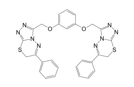 1,3-Bis(6-phenyl-1,2,4-triazolo[3,4-b][1,3,4]thiadiazol-3-ylmethoxy)benzene