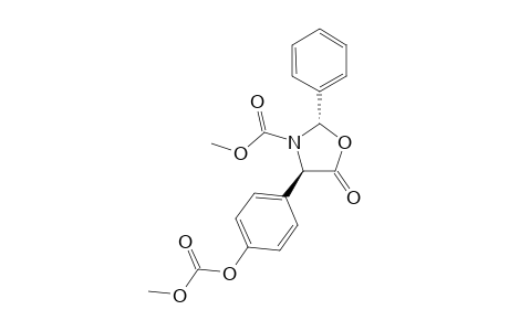 (2S,4R)-methyl 4-(4-(methoxycarbonyloxy)phenyl)-5-oxo-2-phenyloxazolidine-3-carboxylate
