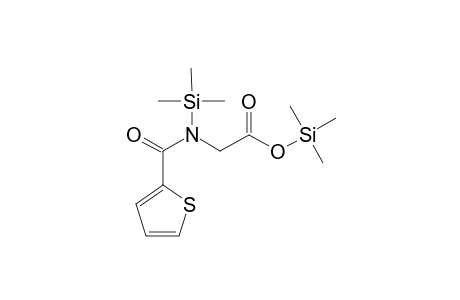 Glycine, N-(2-thienylcarbonyl)-, mono(trimethylsilyl) deriv., compd. with trimethylsilyl N-(2-thienylcarbonyl)-N-(trimethylsilyl)glycine (1:1)